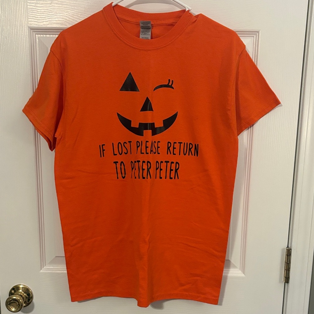 Orange Halloween Graphic T-Shirt